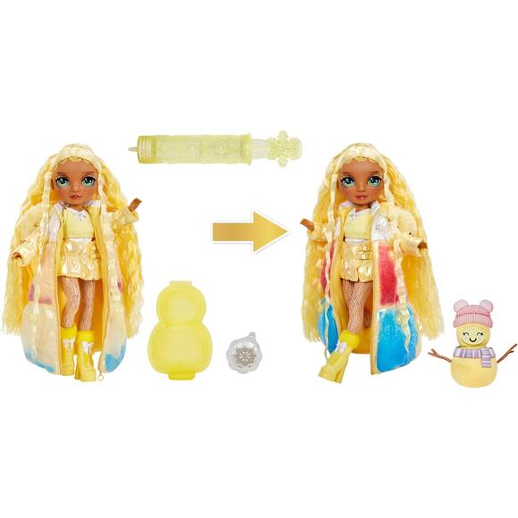 Damaged Box Rainbow High Winter Wonderland Sunny Yellow Magic Snow - Picture 3 of 4